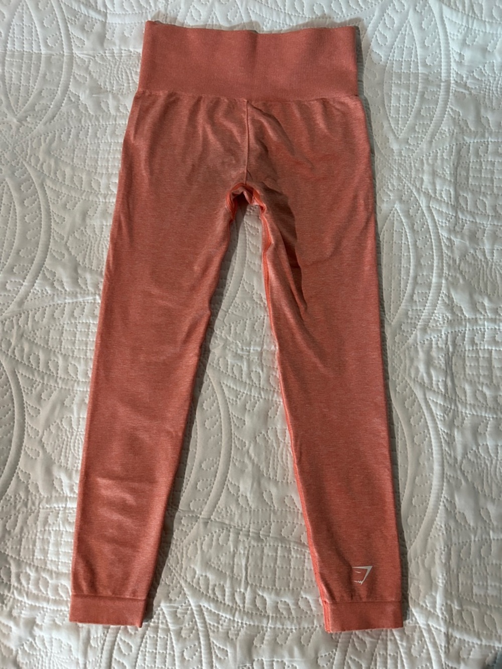 Gymshark Coral-Orange Seamless Leggings Sz: Small - Picture 4 of 8
